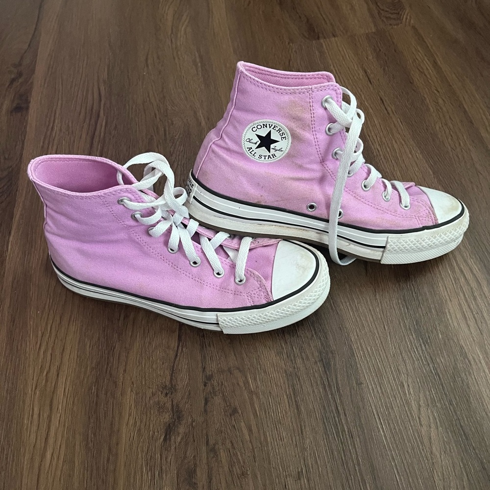 Converse Pink High-Top Sneakers